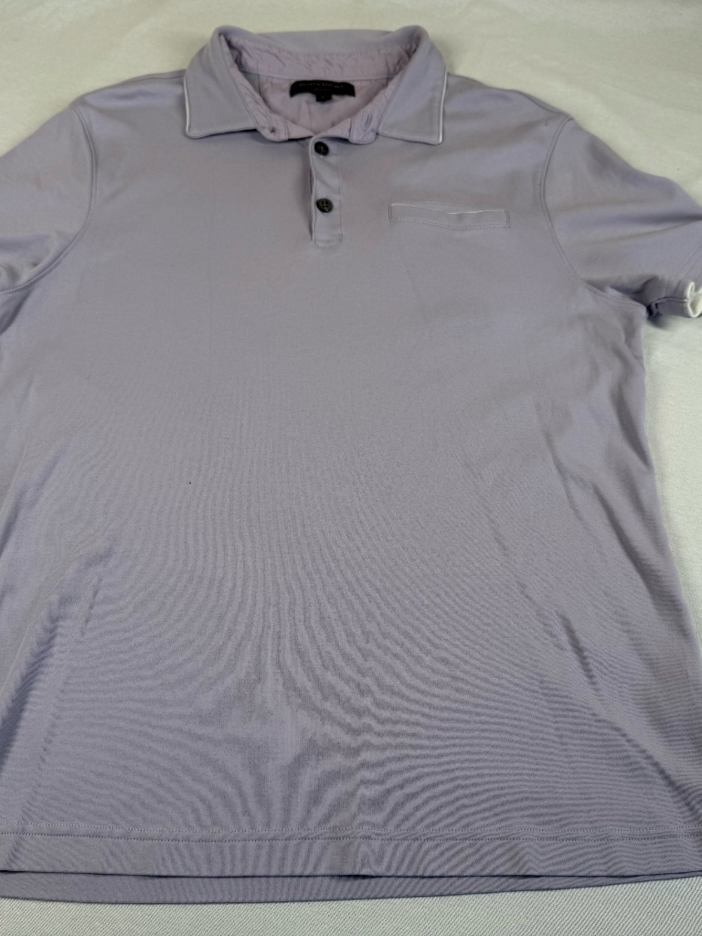 Banana Republic Men's Short Sleeve Pocket Polo Shirt Size Large - Light Purple
